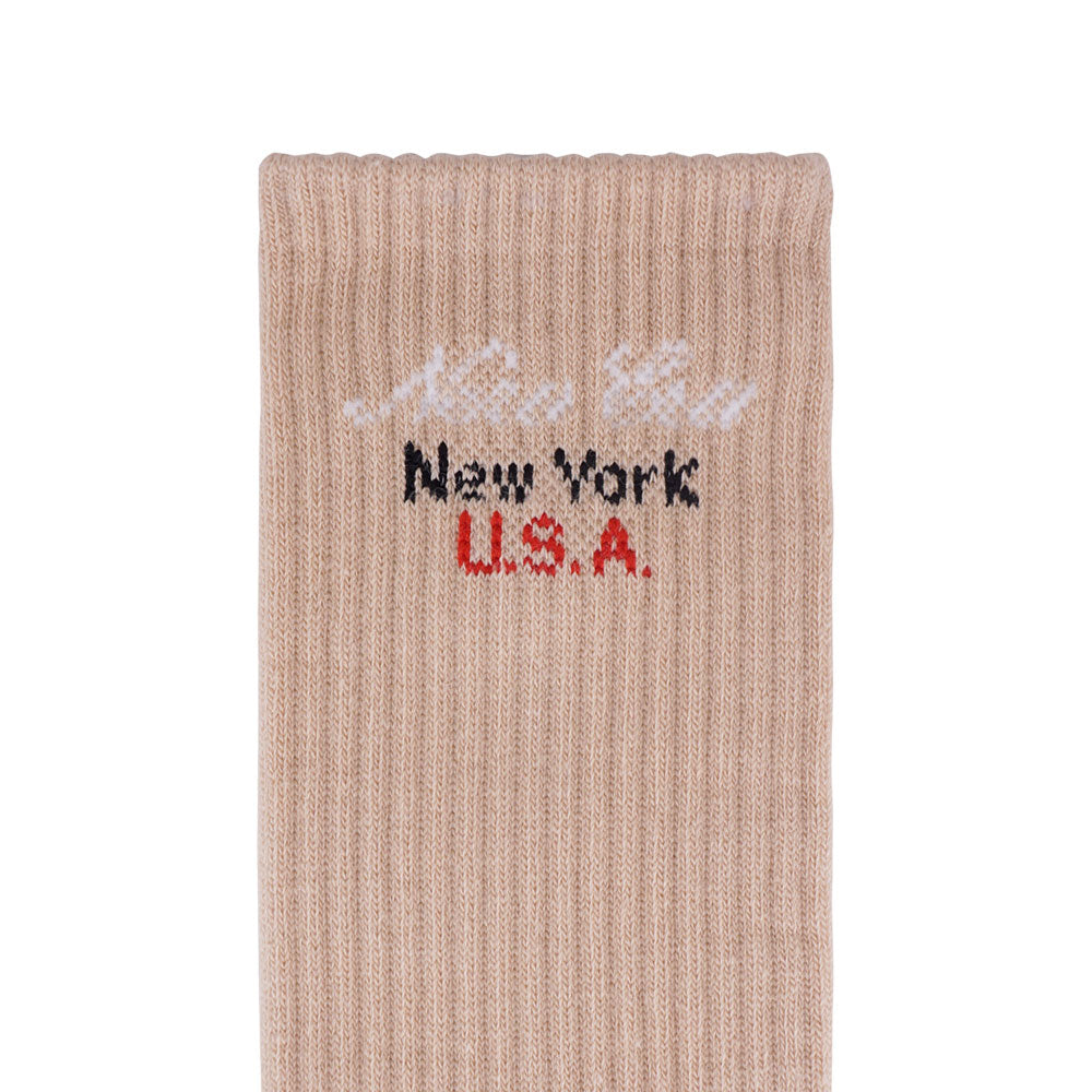 New Era Basic White and Oat Milk Socks