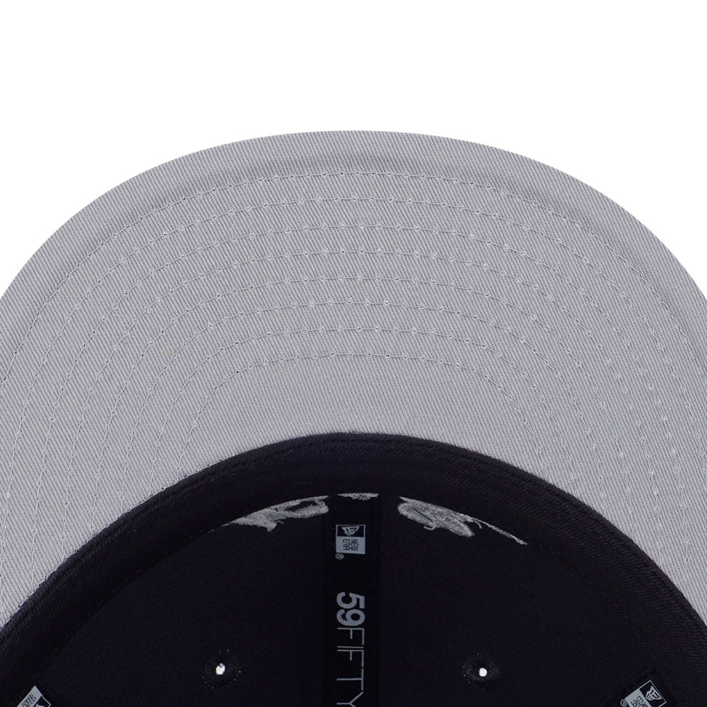 New Era Basic White Script Logo Graphite Retro Crown 59FIFTY Fitted Cap