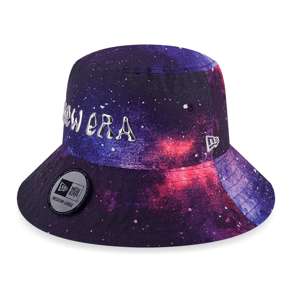 New Era Wordmark Comic Space Navy Multi Bucket Hat