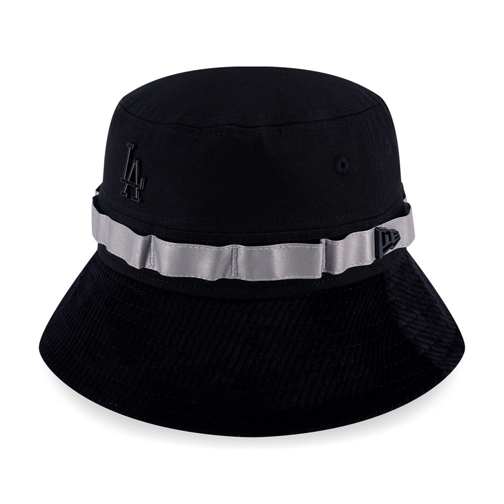 Los Angeles Dodgers MLB New Era Dark 90s Black Adventure Bucket Hat