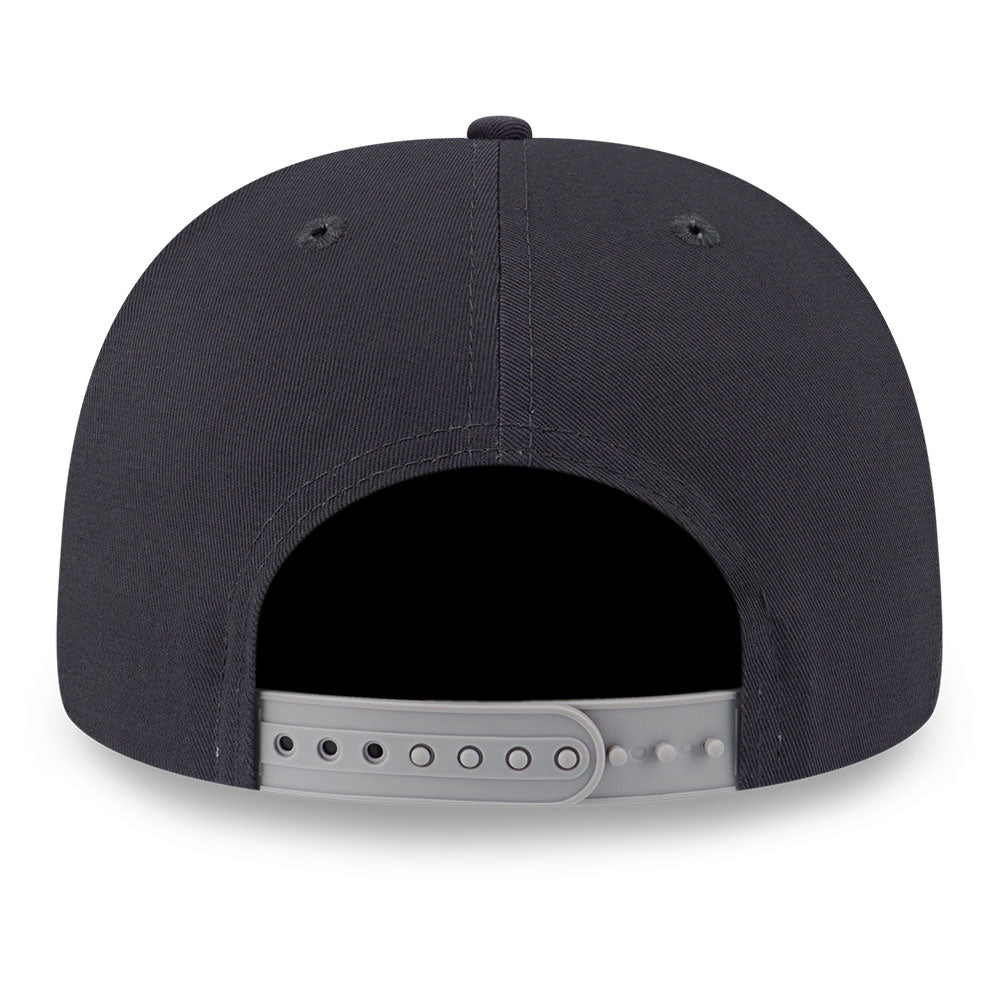 New Era Basic White Script Logo Graphite 9FIFTY Snapback Cap