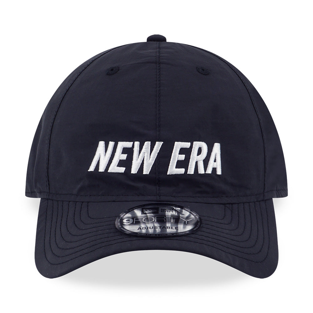 New Era Wordmark Outdoor Bold Black 9FORTY Unstructured Adjustable Cap