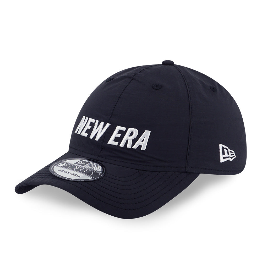 New Era Wordmark Outdoor Bold Black 9FORTY Unstructured Adjustable Cap