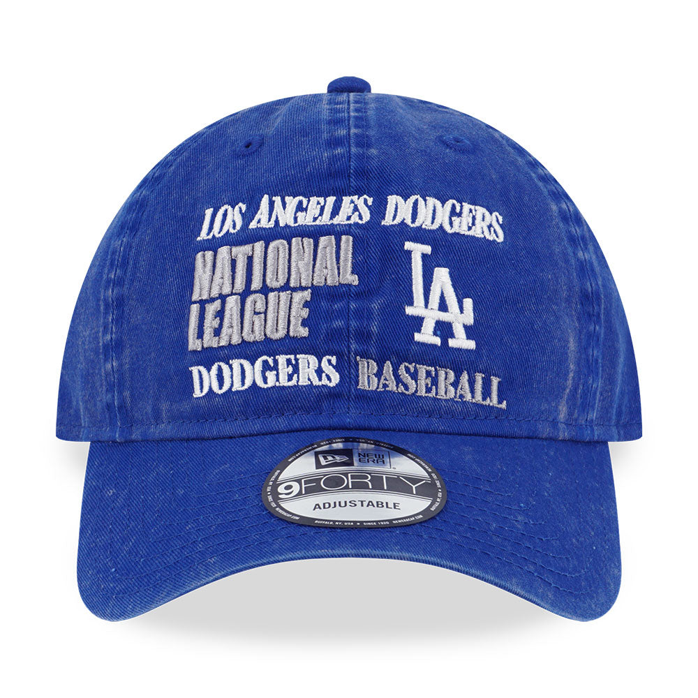 Los Angeles Dodgers MLB Old School Sport AP Royal Blue 9FORTY Unstructured Adjustable Cap