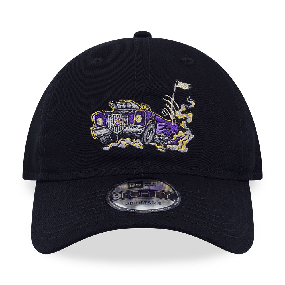 Los Angeles Lakers NBA Gnarly Black 9FORTY Unstructured Adjustable Cap