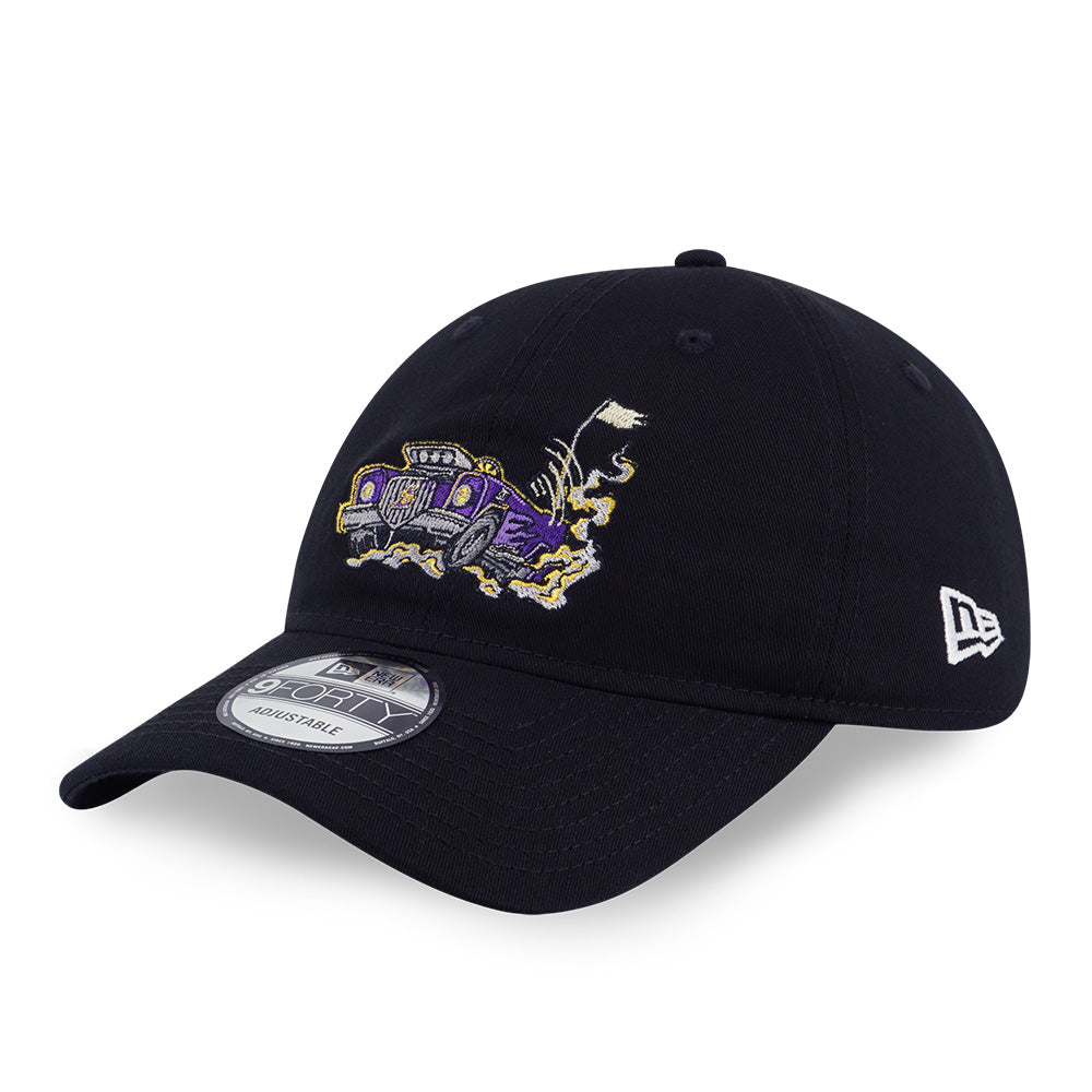 Los Angeles Lakers NBA Gnarly Black 9FORTY Unstructured Adjustable Cap