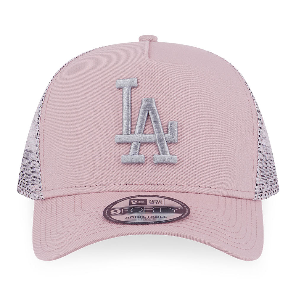 Los Angeles Dodgers MLB Color Era Dirty Rose 9FORTY A-Frame Trucker Snapback Cap