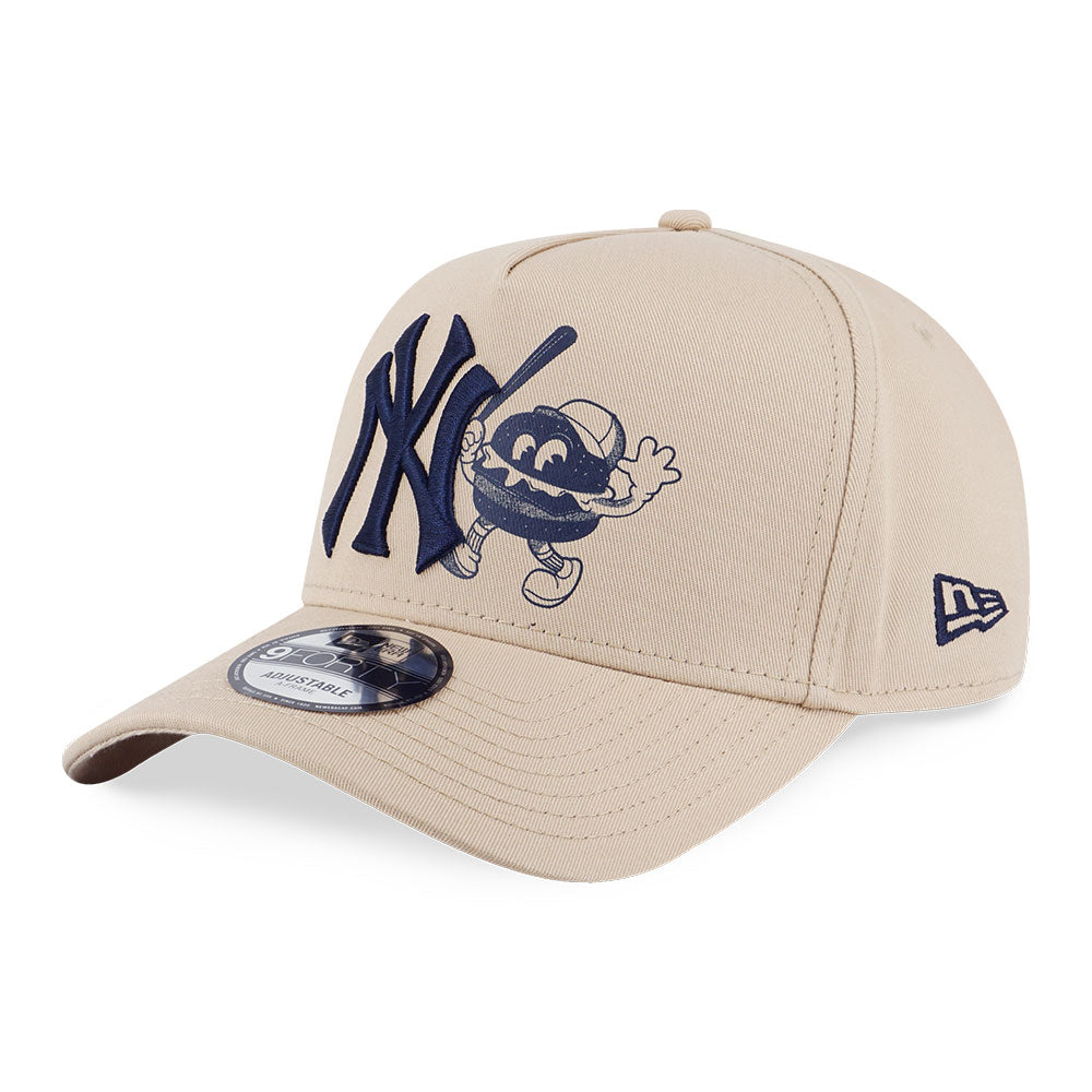 New York Yankees MLB Sunset Snack Oat Milk 9FORTY A-Frame Snapback Cap