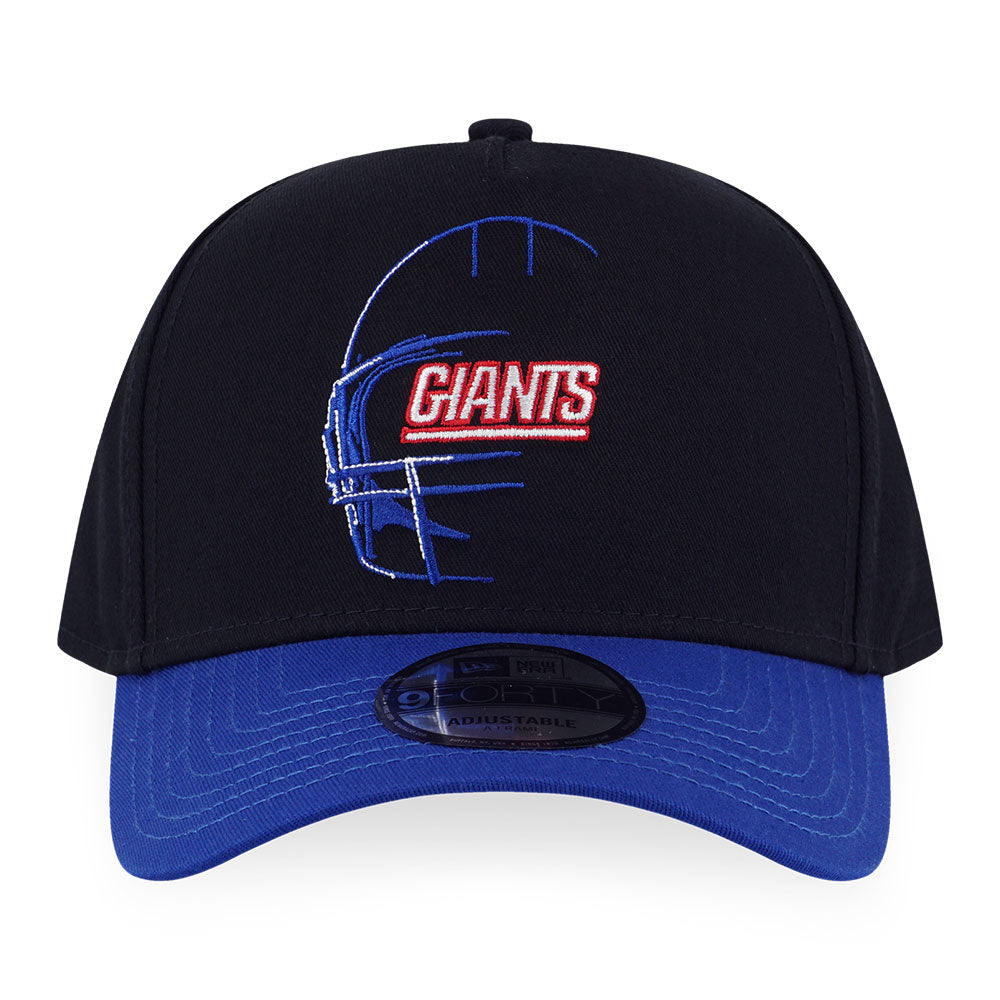 New York Giants NFL Oversized Black 9FORTY A-Frame Adjustable Cap