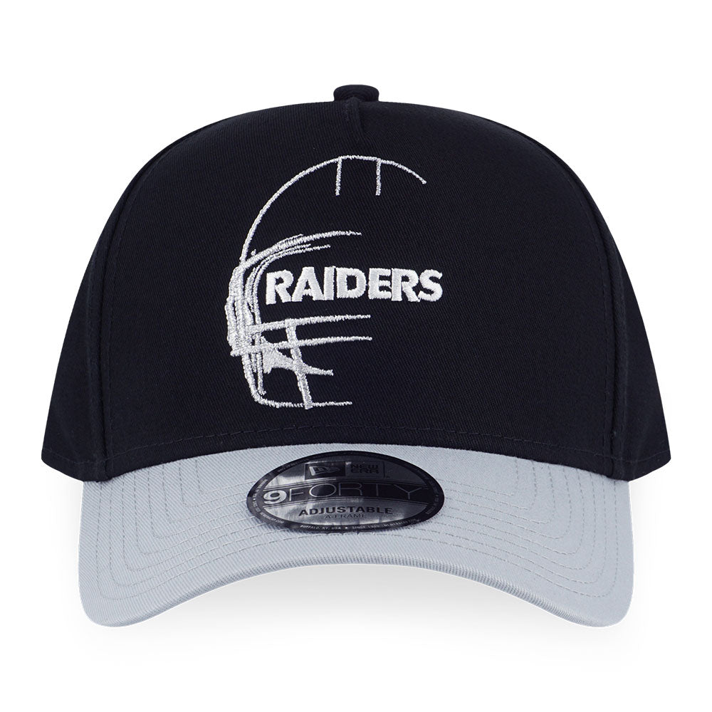 Las Vegas Raiders NFL Oversized Black 9FORTY A-Frame Adjustable Cap