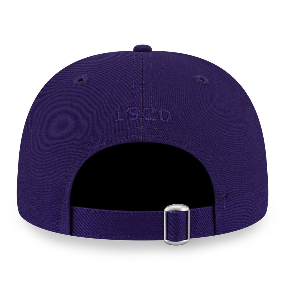 New Era Basic Black Script Logo Purple 9FORTY A-Frame Adjustable Cap