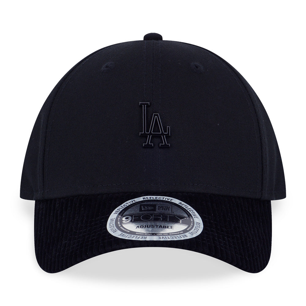 Los Angeles Dodgers MLB New Era Dark 90s Black Reflective 9FORTY Adjustable Cap