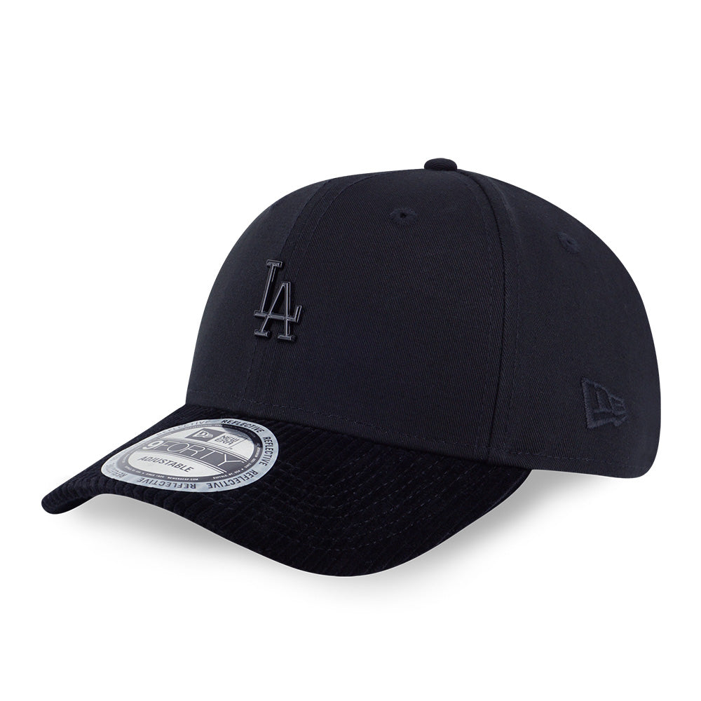 Los Angeles Dodgers MLB New Era Dark 90s Black Reflective 9FORTY Adjustable Cap