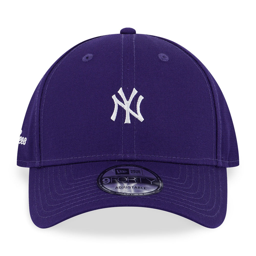 New York Yankees MLB Color Era Mini Logo Purple 9FORTY Adjustable Cap