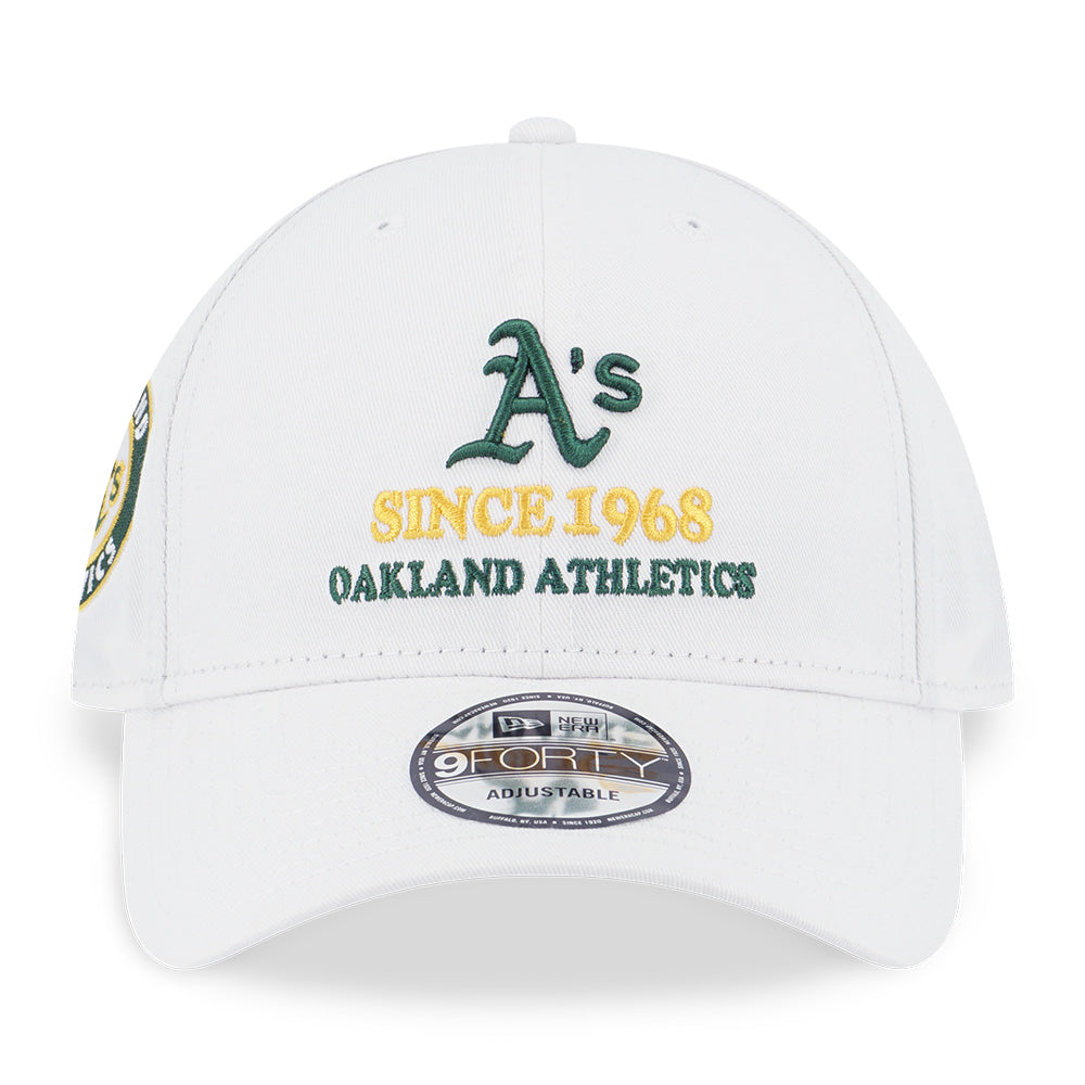 Oakland Athletics MLB Home Cheering White 9FORTY Adjustable Cap