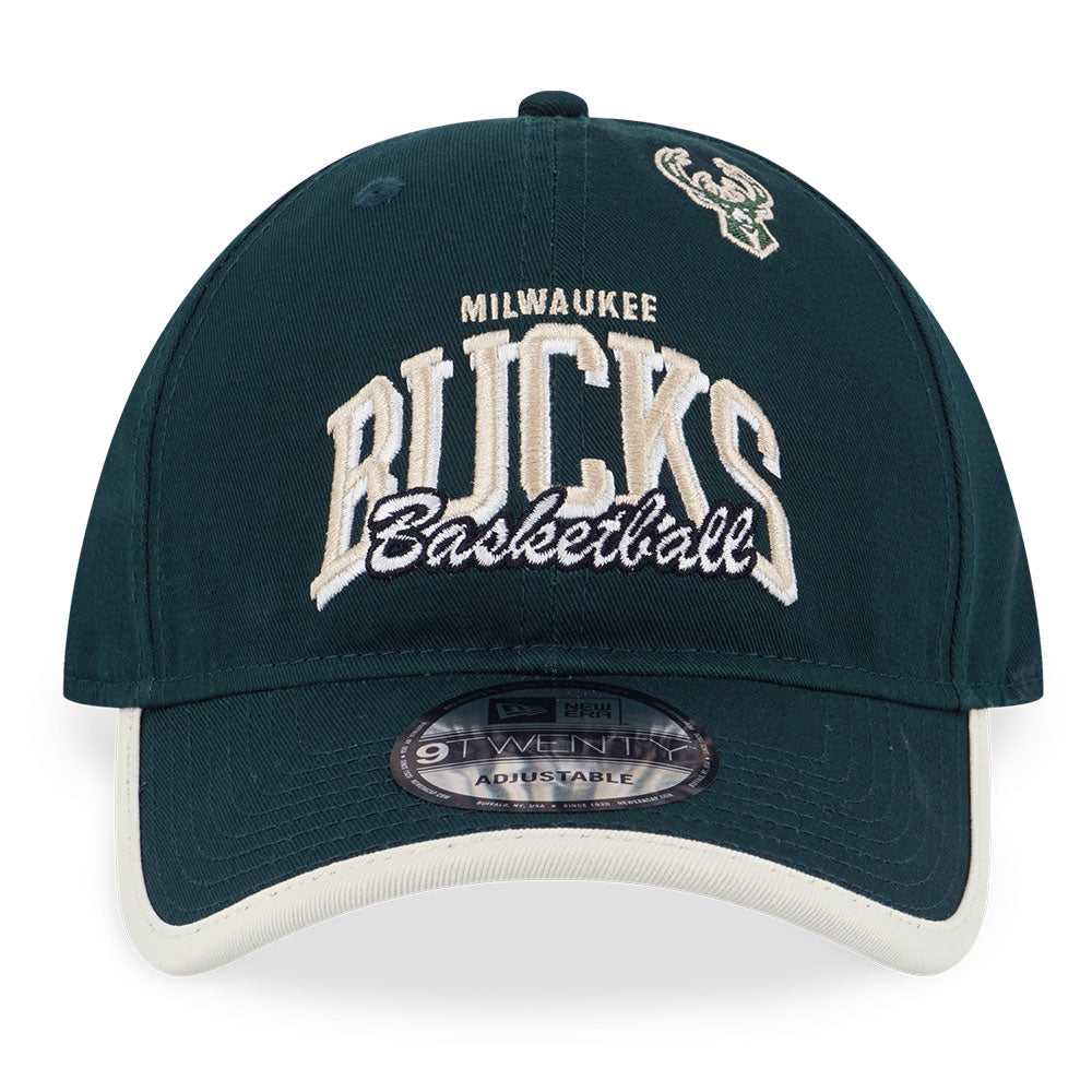 Milwaukee Bucks NBA Basketry Dark Green 9TWENTY Adjustable Cap