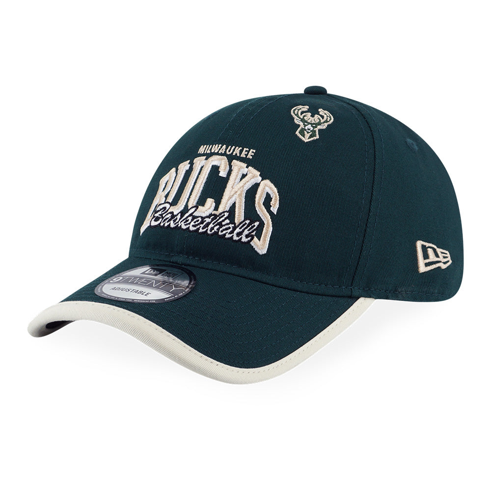 Milwaukee Bucks NBA Basketry Dark Green 9TWENTY Adjustable Cap