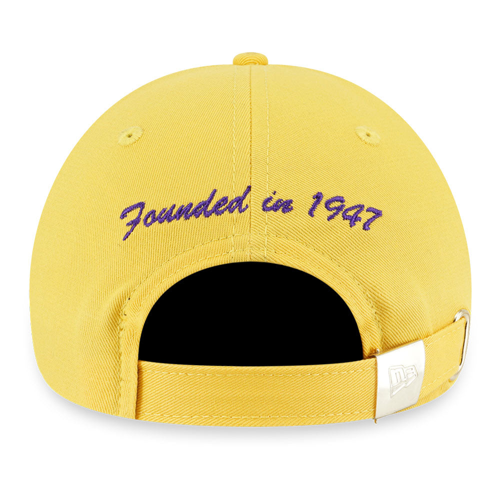 Los Angeles Lakers NBA Basketry Canary Yellow 9TWENTY Adjustable Cap