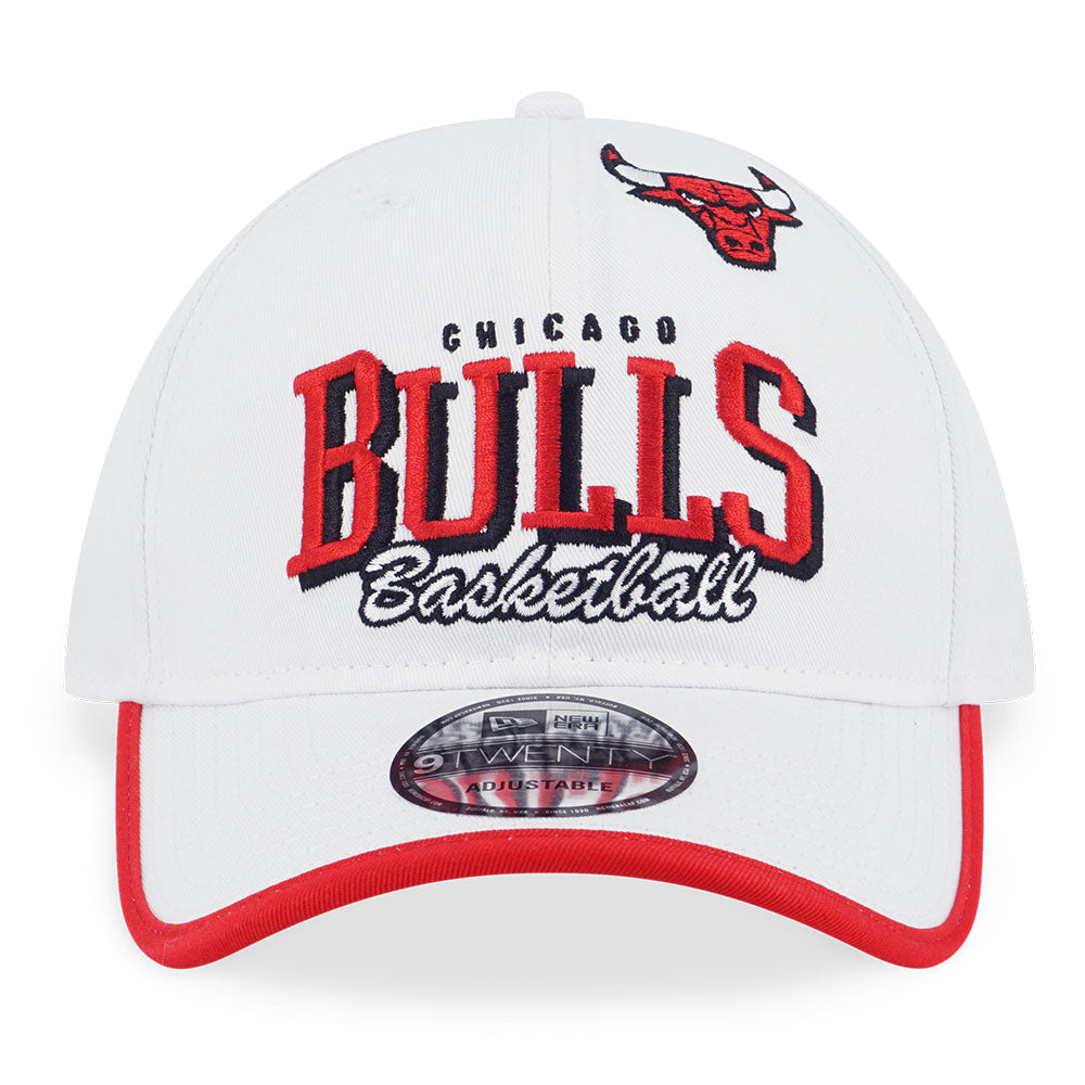 Chicago Bulls NBA Basketry White 9TWENTY Adjustable Cap