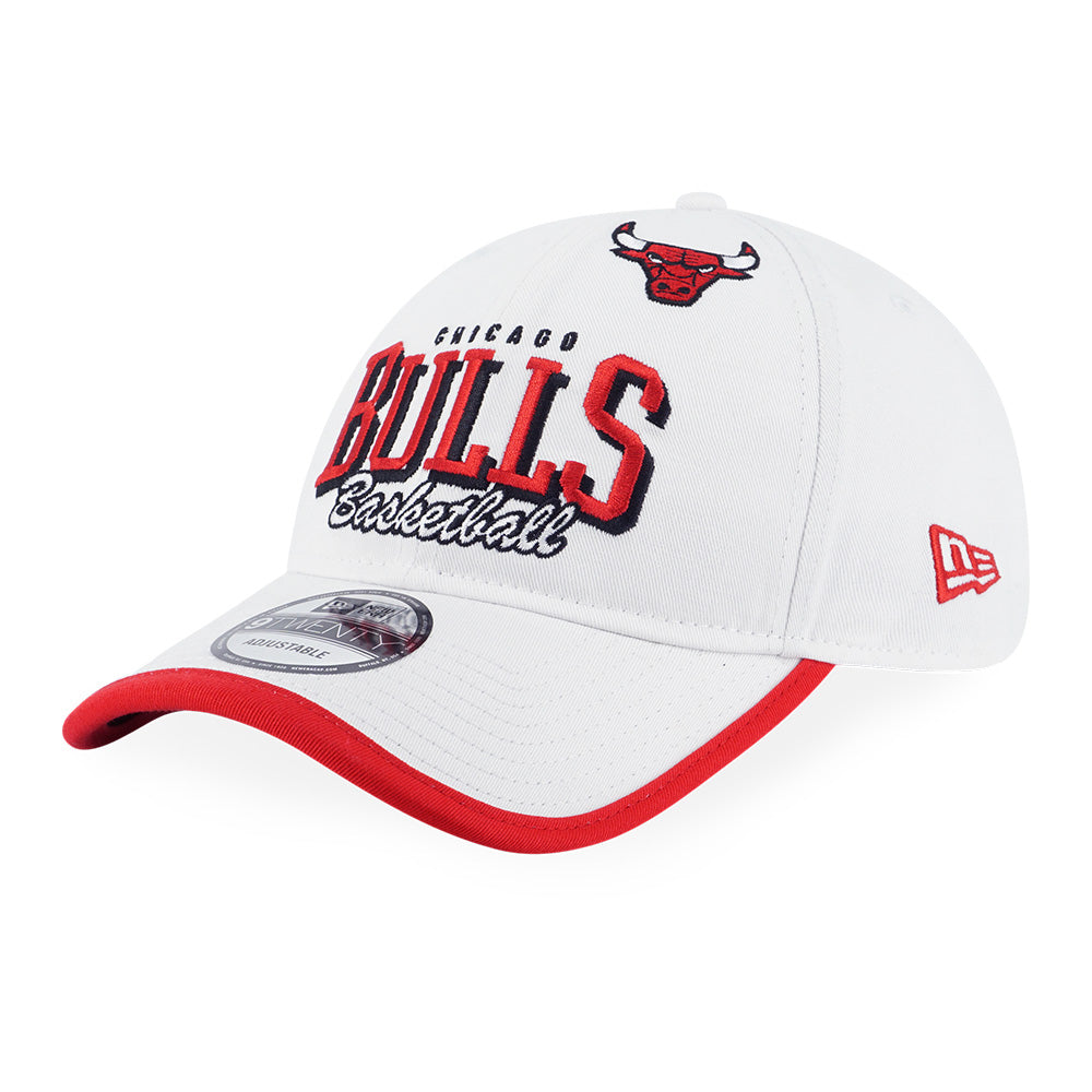 Chicago Bulls NBA Basketry White 9TWENTY Adjustable Cap