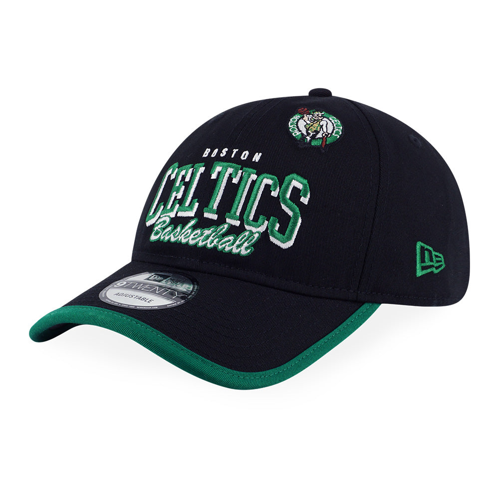 Boston Celtics NBA Basketry Black 9TWENTY Adjustable Cap