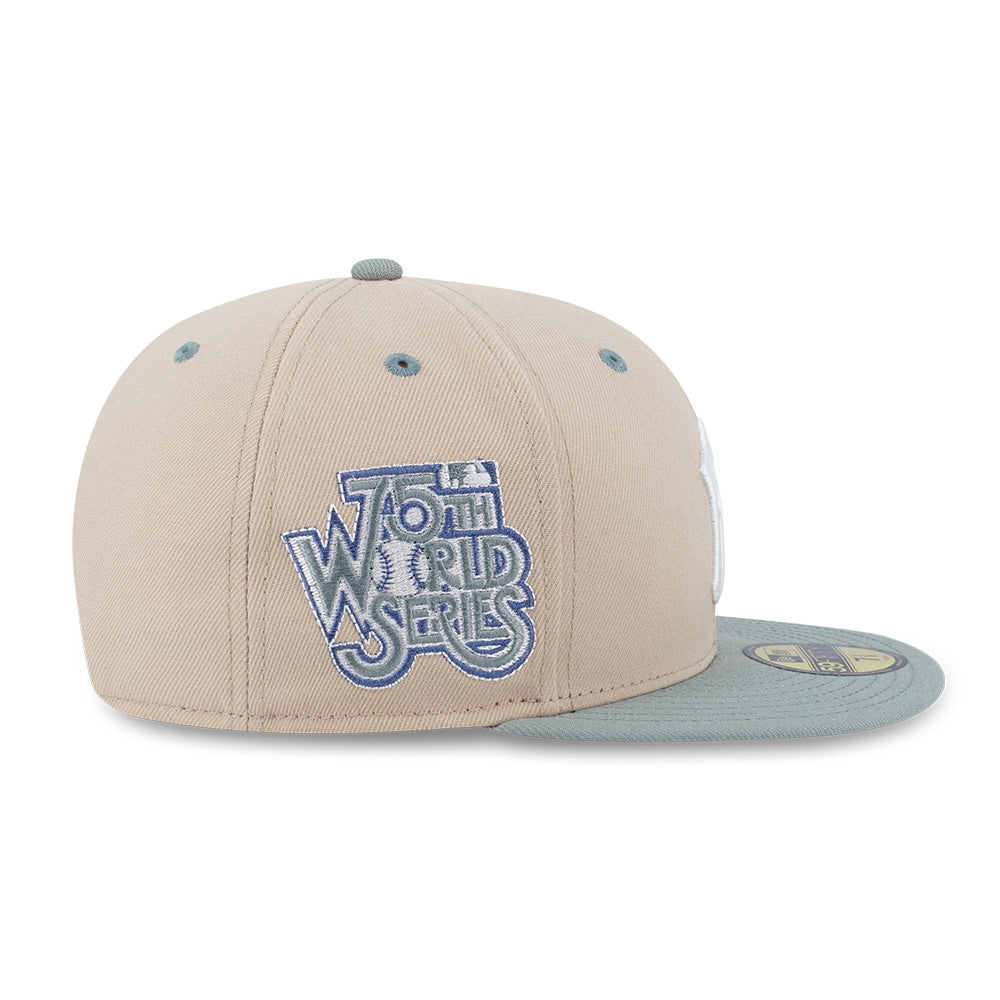 New York Yankees MLB 5950 Pack Seaglass Oat Milk 59FIFTY Fitted Cap