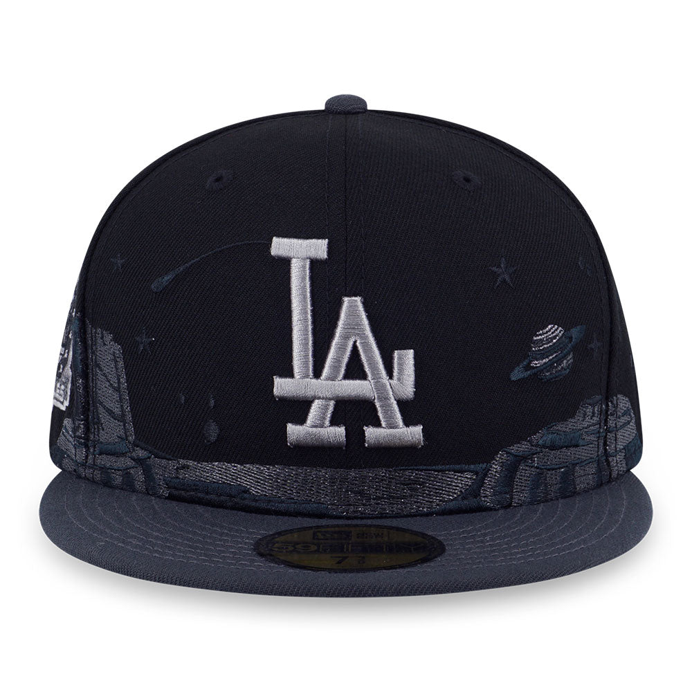 Los Angeles Dodgers MLB 5950 Pack Planetary Black 59FIFTY Fitted Cap