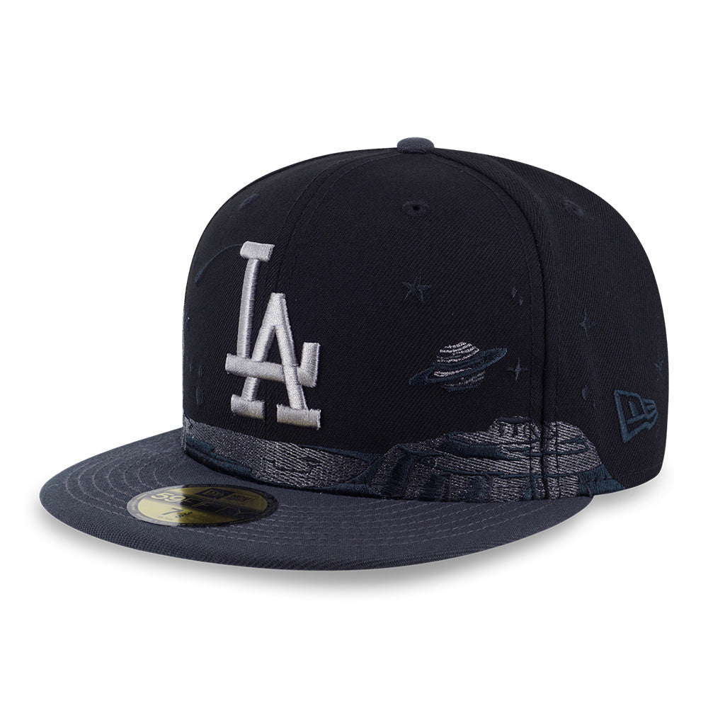 Los Angeles Dodgers MLB 5950 Pack Planetary Black 59FIFTY Fitted Cap