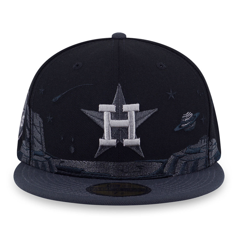 Houston Astros MLB 5950 Pack Planetary Black 59FIFTY Fitted Cap