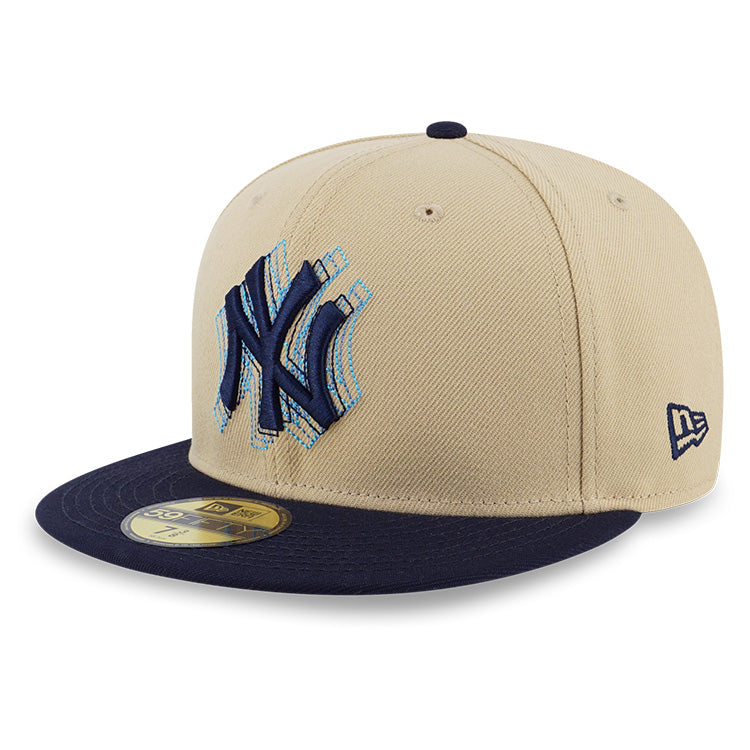 New York Yankees MLB 5950 Pack Illusion Vegas Gold 59FIFTY Fitted Cap