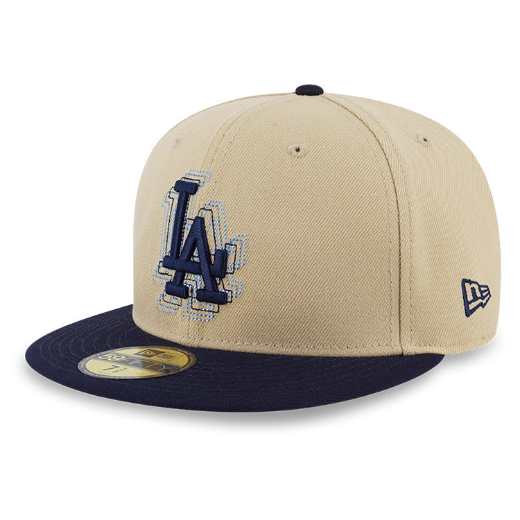 Los Angeles Dodgers MLB 5950 Pack Illusion Vegas Gold 59FIFTY Fitted Cap