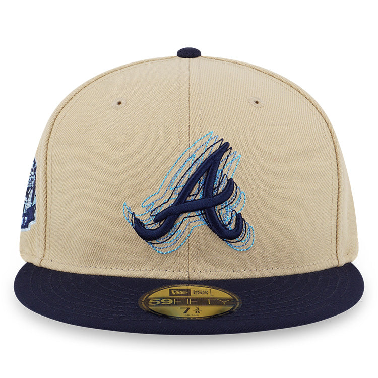 Atlanta Braves MLB 5950 Pack Illusion Vegas Gold 59FIFTY Fitted Cap