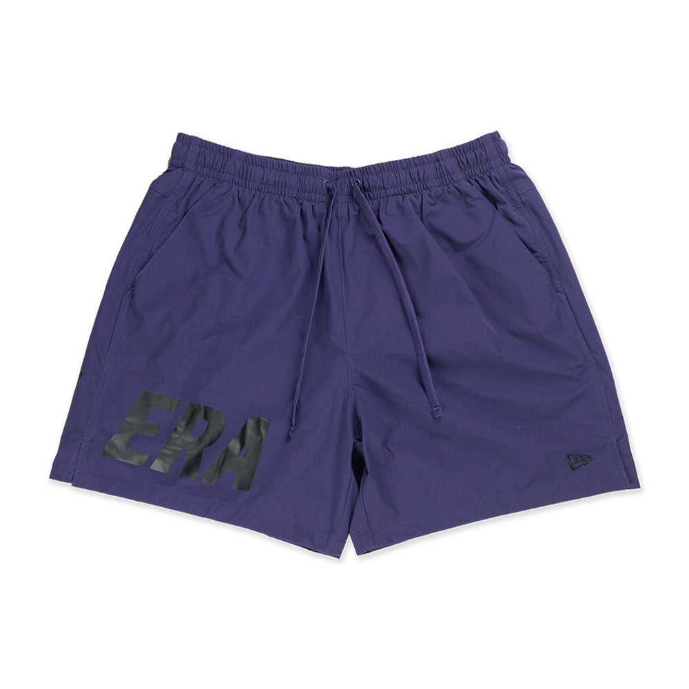 New Era Wordmark Outdoor Purple Woven Shorts