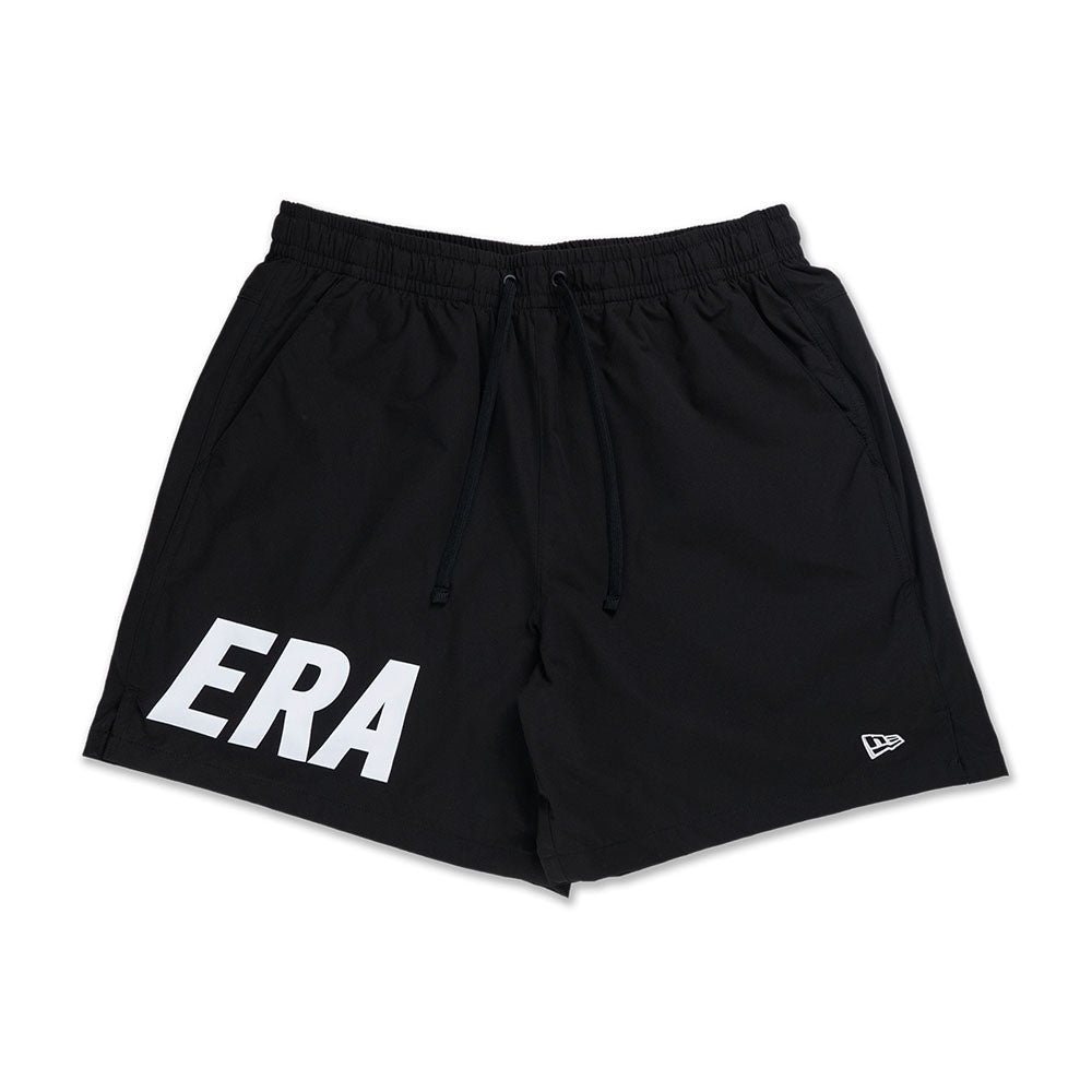 New Era Wordmark Outdoor Bold Black Woven Shorts