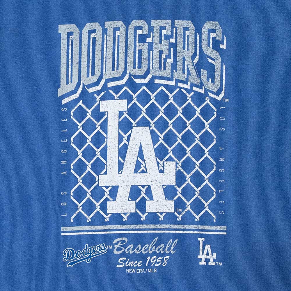 Los Angeles Dodgers MLB Old School Sport AP Light Royal Women Crop Top Tee