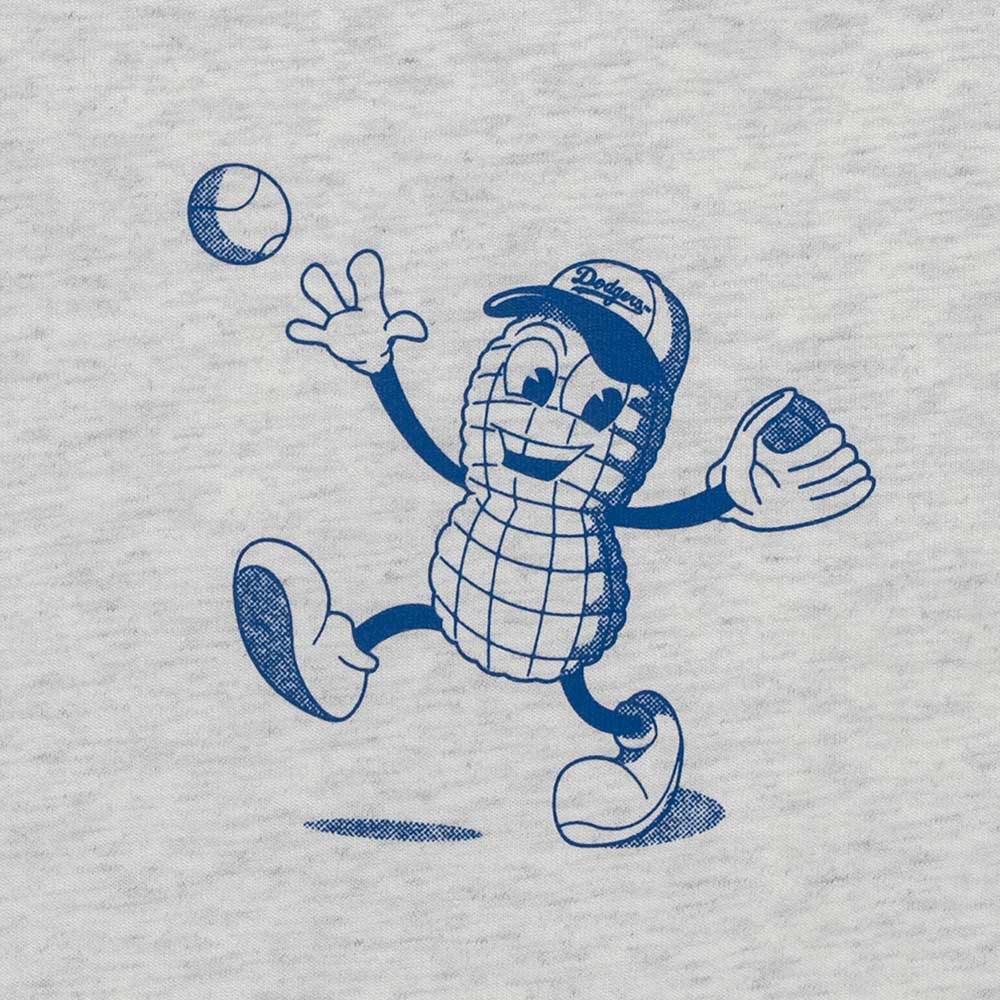 Los Angeles Dodgers MLB Sunset Snack Light Heather Grey COOLERA Short Sleeve T-Shirt