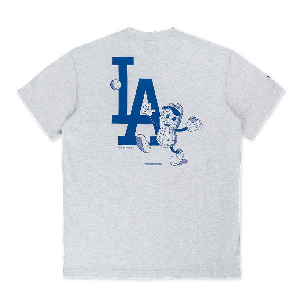 Los Angeles Dodgers MLB Sunset Snack Light Heather Grey COOLERA Short Sleeve T-Shirt