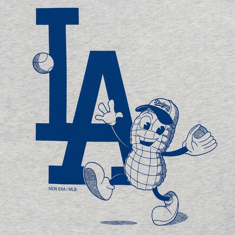 Los Angeles Dodgers MLB Sunset Snack Light Heather Grey COOLERA Short Sleeve T-Shirt