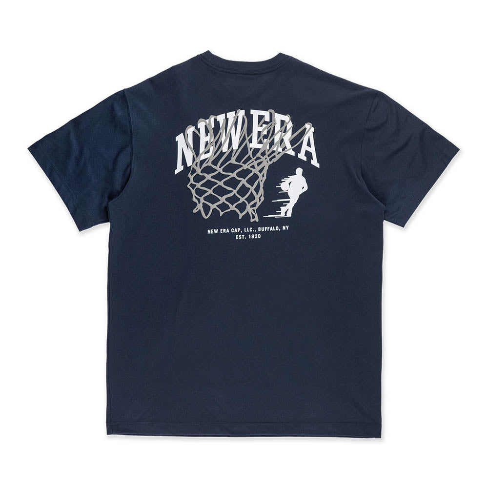 New Era Basketball Club Navy Short Sleeve T-Shirt