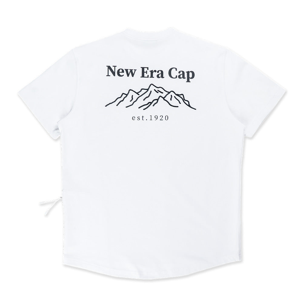 New Era Mountain Edge White Short Sleeve T-Shirt