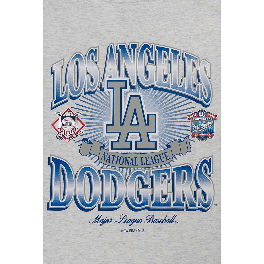 Los Angeles Dodgers MLB Cooperstown COOLERA Heather Grey Short Sleeve T-Shirt