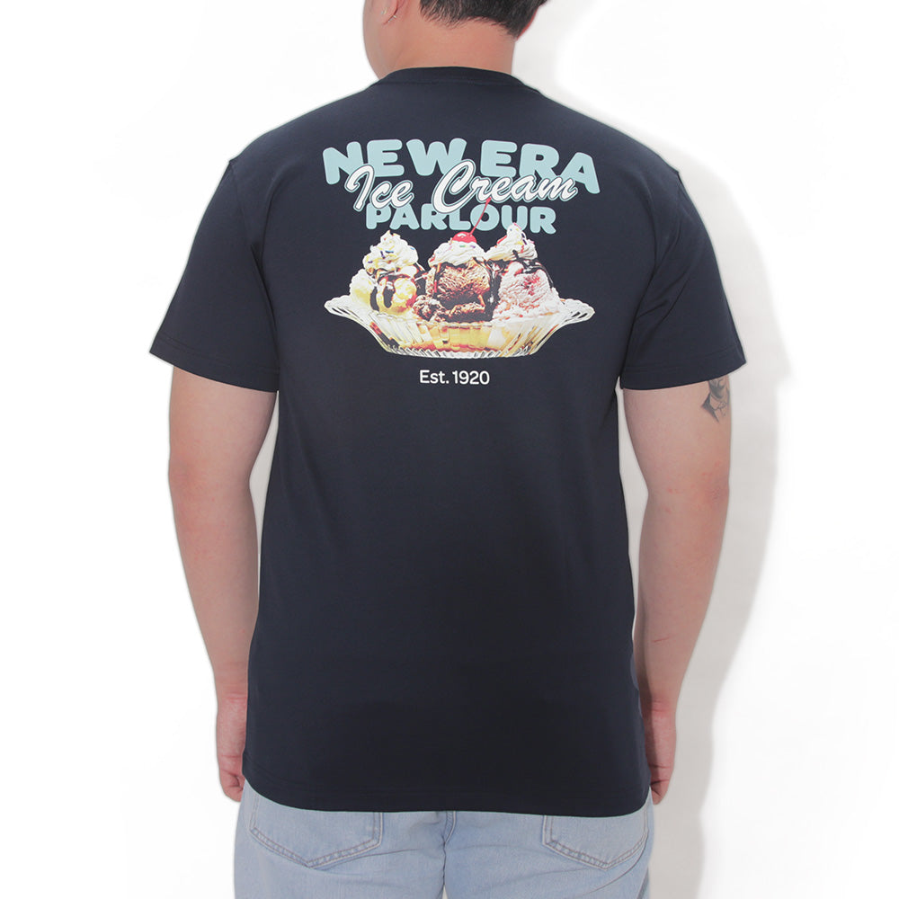 New Era Script Home Cheering Navy Short Sleeve T-Shirt