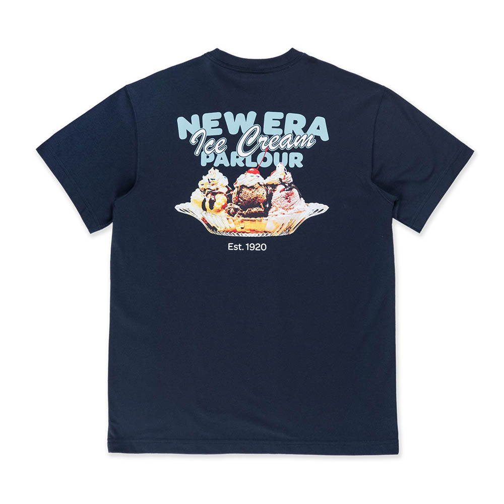 New Era Script Home Cheering Navy Short Sleeve T-Shirt