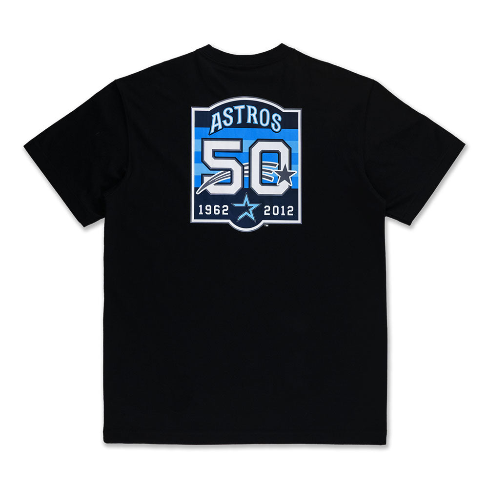 Houston Astros MLB Cooperstown 5950 Pack Raceway Black Short Sleeve T-Shirt