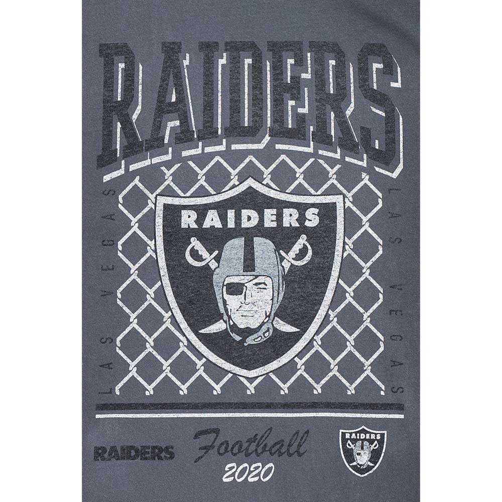 Las Vegas Raiders NFL Old School Sport AP Graphite Oversized Short Sleeve T-Shirt