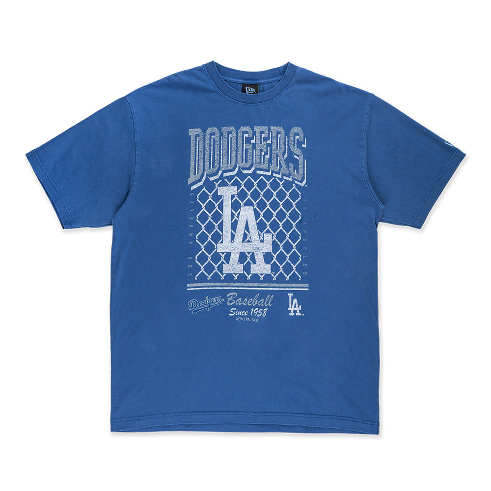 Los Angeles Dodgers MLB Old School Sport AP Light Royal Oversized Short Sleeve T-Shirt