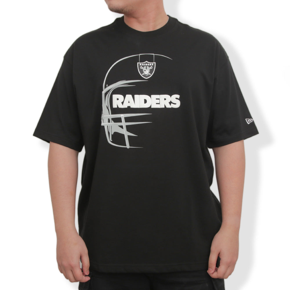 Las Vegas Raiders NFL Oversized Black Short Sleeve Oversized T-Shirt