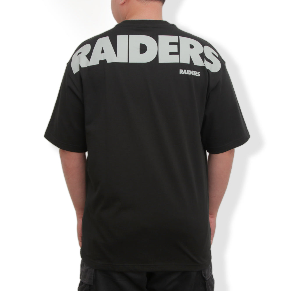 Las Vegas Raiders NFL Oversized Black Short Sleeve Oversized T-Shirt