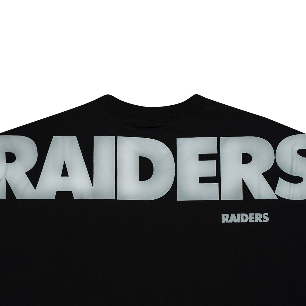 Las Vegas Raiders NFL Oversized Black Short Sleeve Oversized T-Shirt