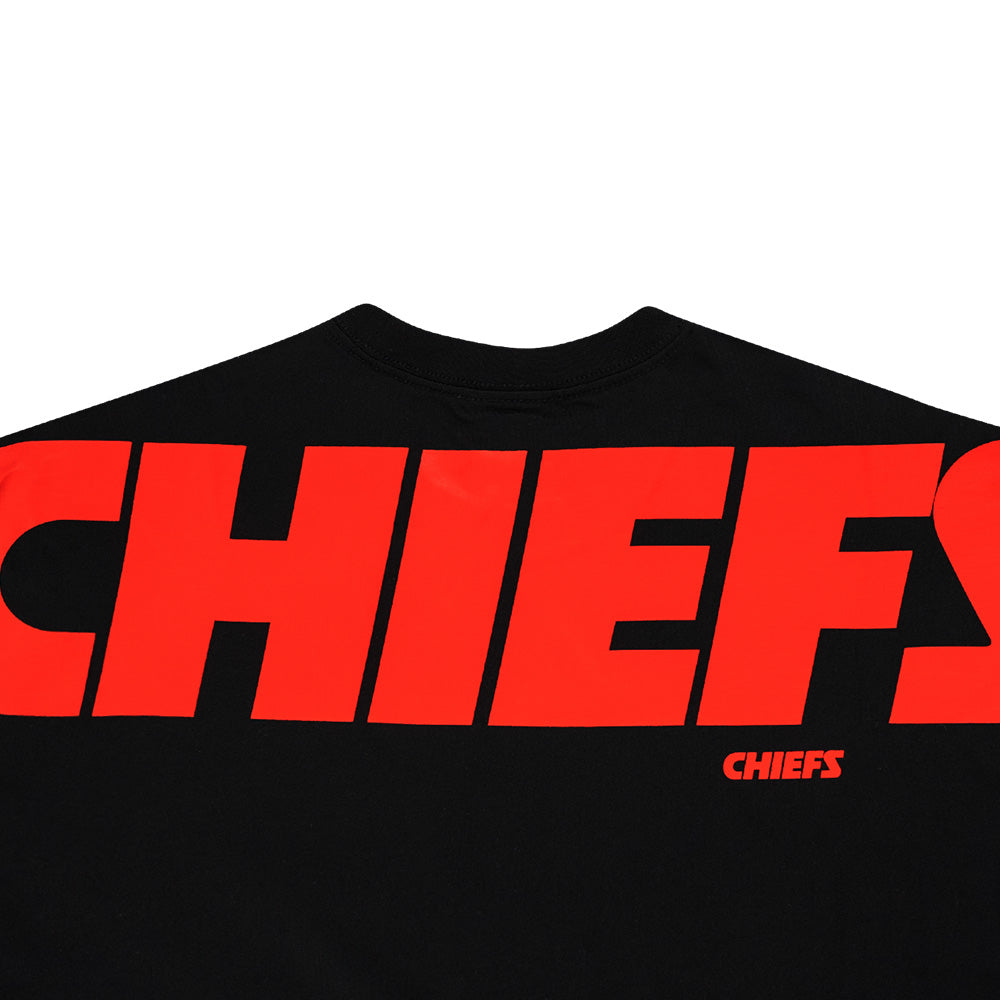 Kansas City Chiefs NFL Oversized Black Short Sleeve Oversized T-Shirt